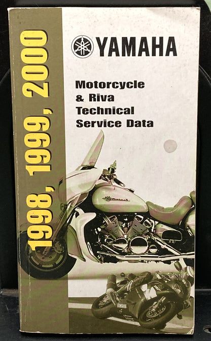 Gen. Yamaha LIT-11571-SD-2K Motorcycle and Riva Technical Service Data '98-'00