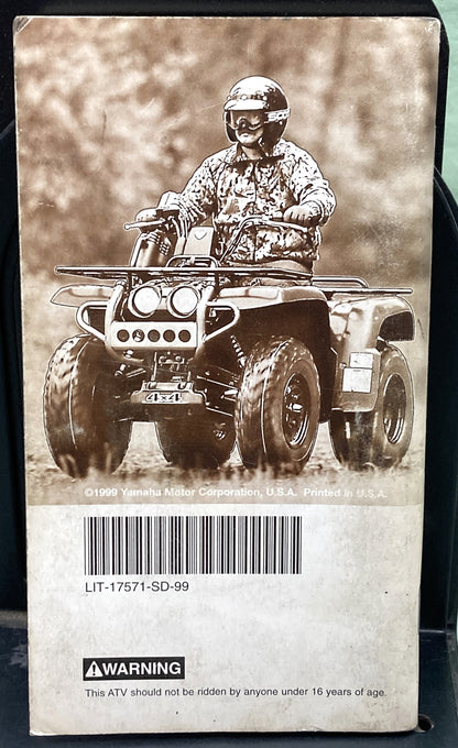 Gen. Yamaha LIT-17571-SD-99 ATV Technical Service Data '97-'99