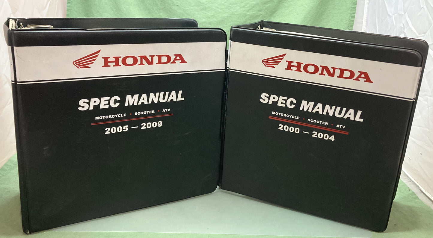 Gen Honda S0537 S0578 Motorcycle ATV and Scooter Spec Manual Set '05-'09 '00-'04