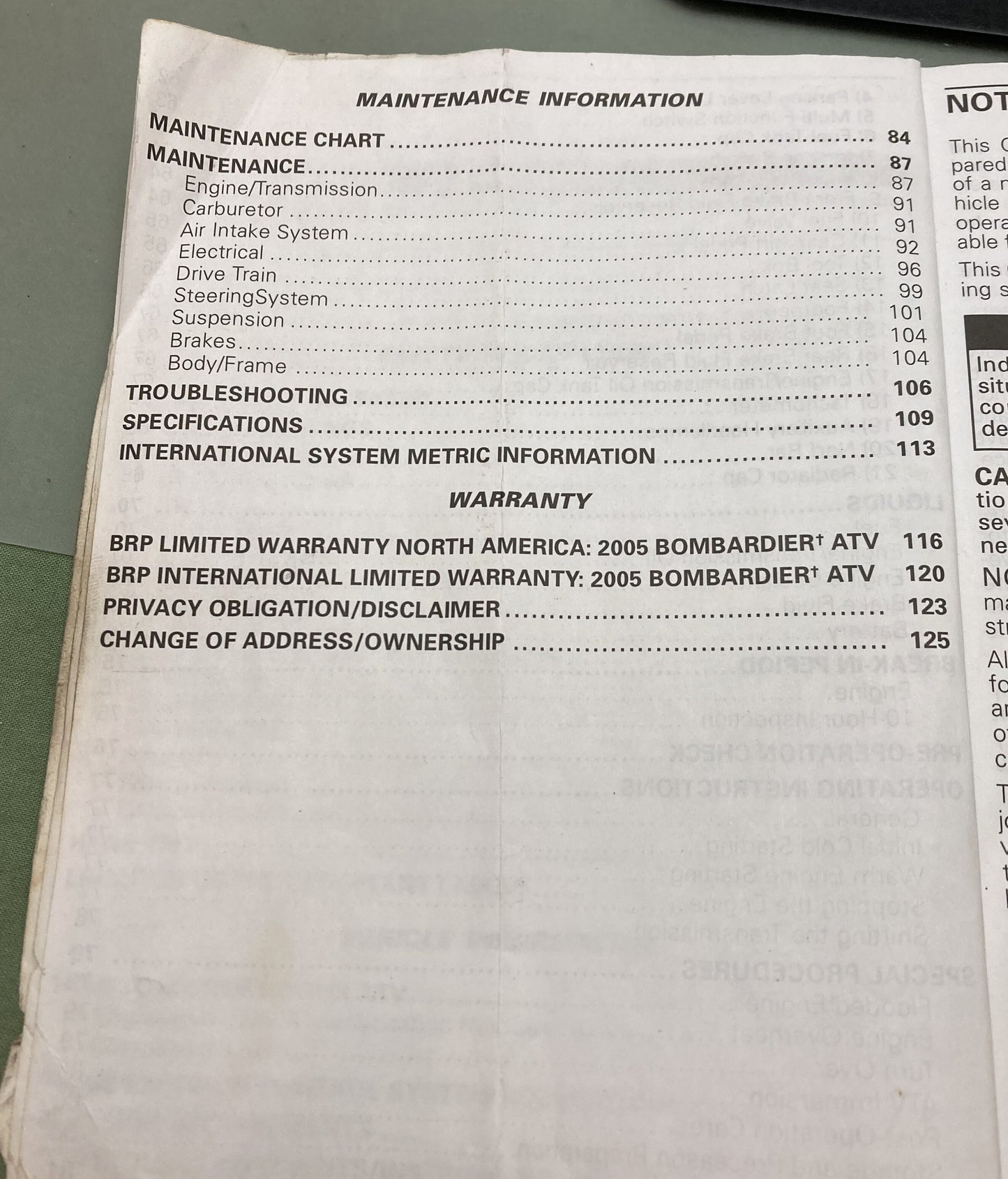 Genuine Bombardier 219000333 DS650 DS650X ATV Owner's Manual 2005