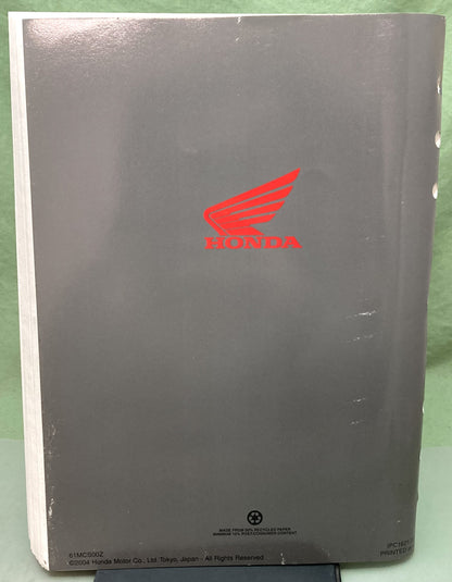 Genuine Honda 61MCS00Z ST1300P Service Manual Addendum 2004