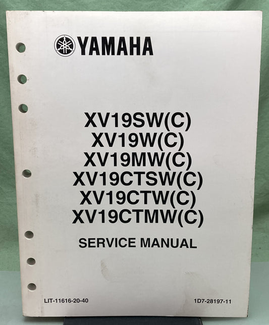 Genuine Yamaha LIT-11616-20-40 XV19SW(C), XV19W(C), XV19MW(C) Service Manual '06