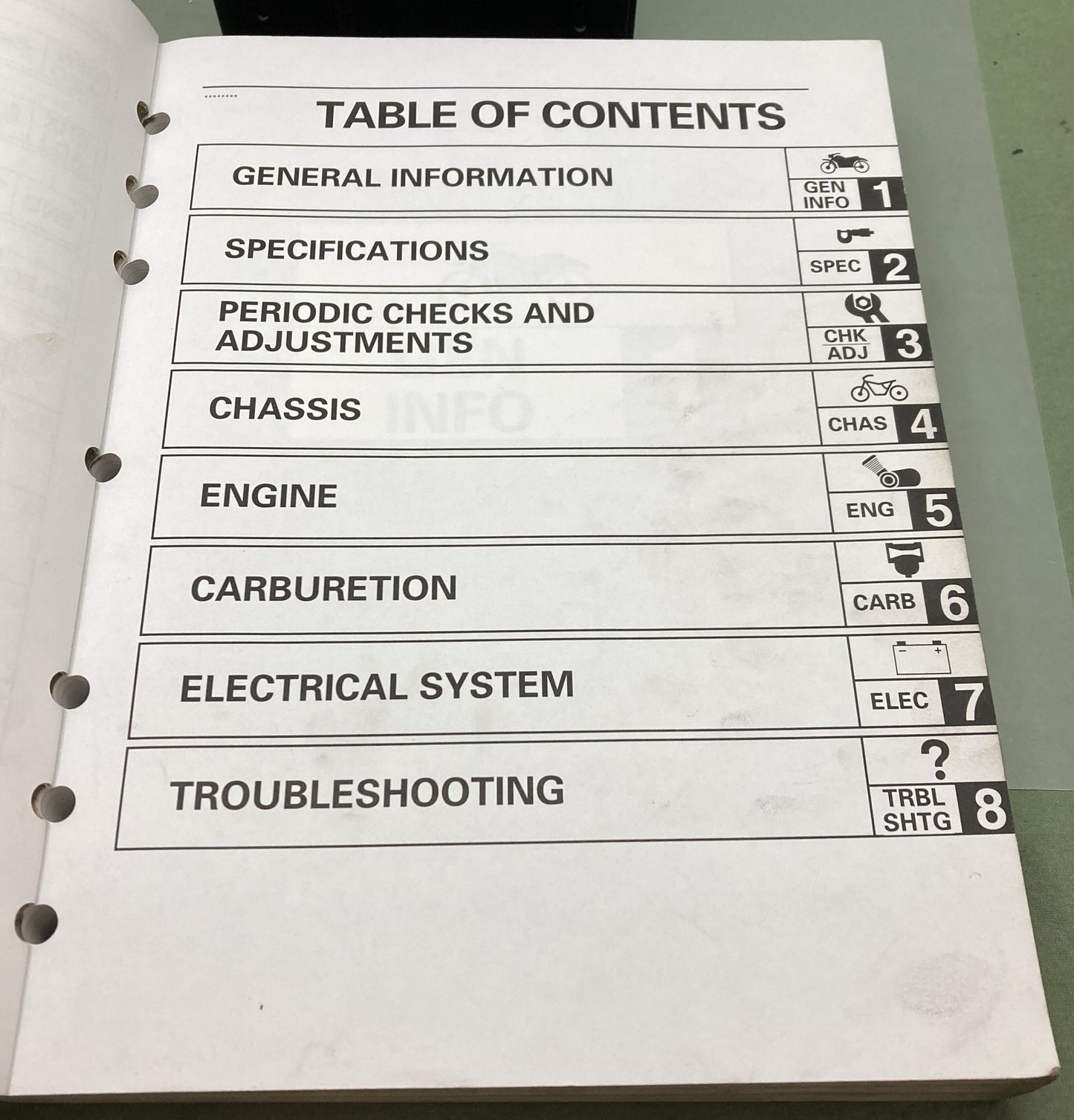 Genuine Yamaha LIT-11616-12-56 XV16AL/XV16ALC, XV16ALT/ATLC Service Manual '98