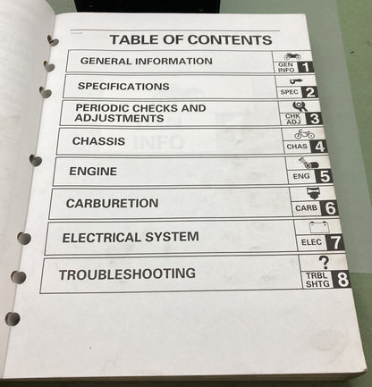Genuine Yamaha LIT-11616-12-56 XV16AL/XV16ALC, XV16ALT/ATLC Service Manual '98