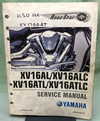 Genuine Yamaha LIT-11616-12-56 XV16AL/XV16ALC, XV16ALT/ATLC Service Manual '98