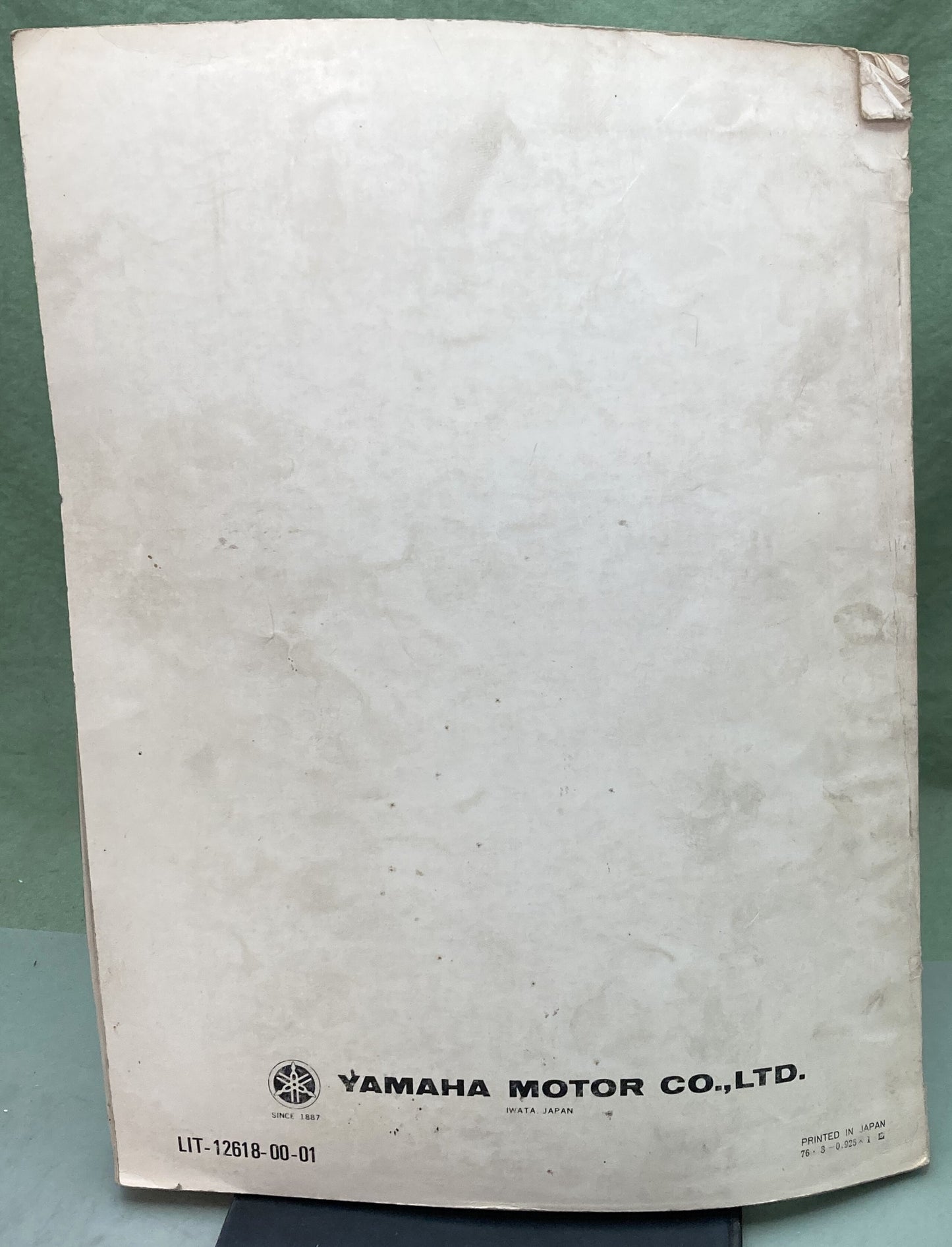 Genuine Yamaha LIT-12618-00-01 Snowmobile SRX440A Owner's Service Manual 1976