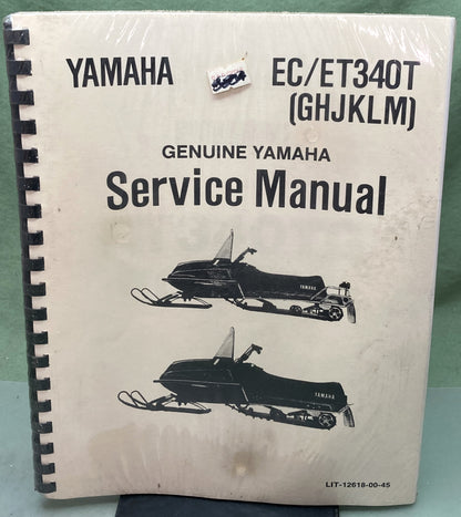 New Genuine Yamaha LIT-12618-00-45 EC/ET340T (GHJKLM) Service Manual 1996
