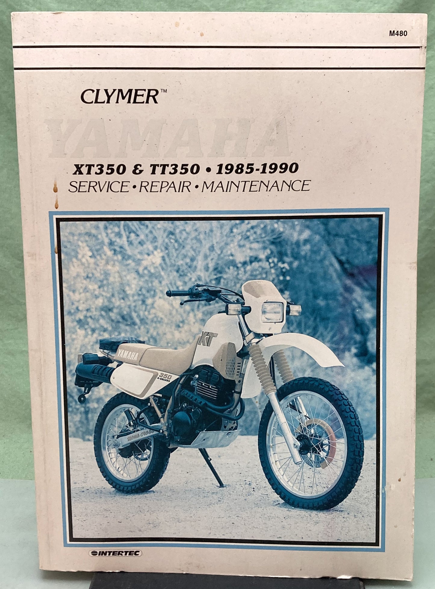 Genuine Clymer M480 Yamaha XT350 TT350 Service Manual 1985-1990