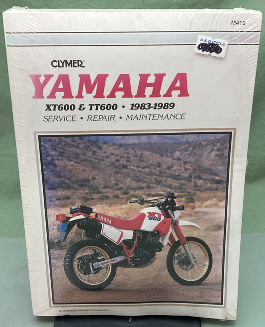 New Genuine Clymer M416 Yamaha XT600, TT600 Service Manual '83-89