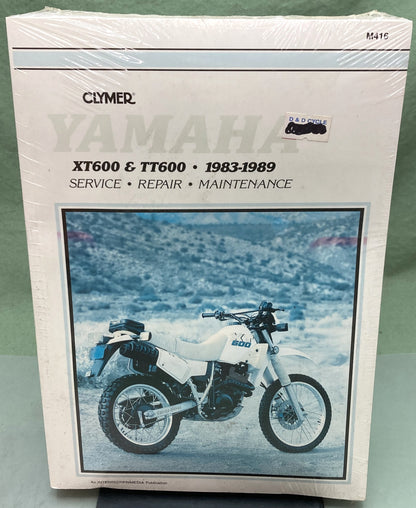 New Genuine Clymer M416 Yamaha XT600 TT600 Service Manual '83-89