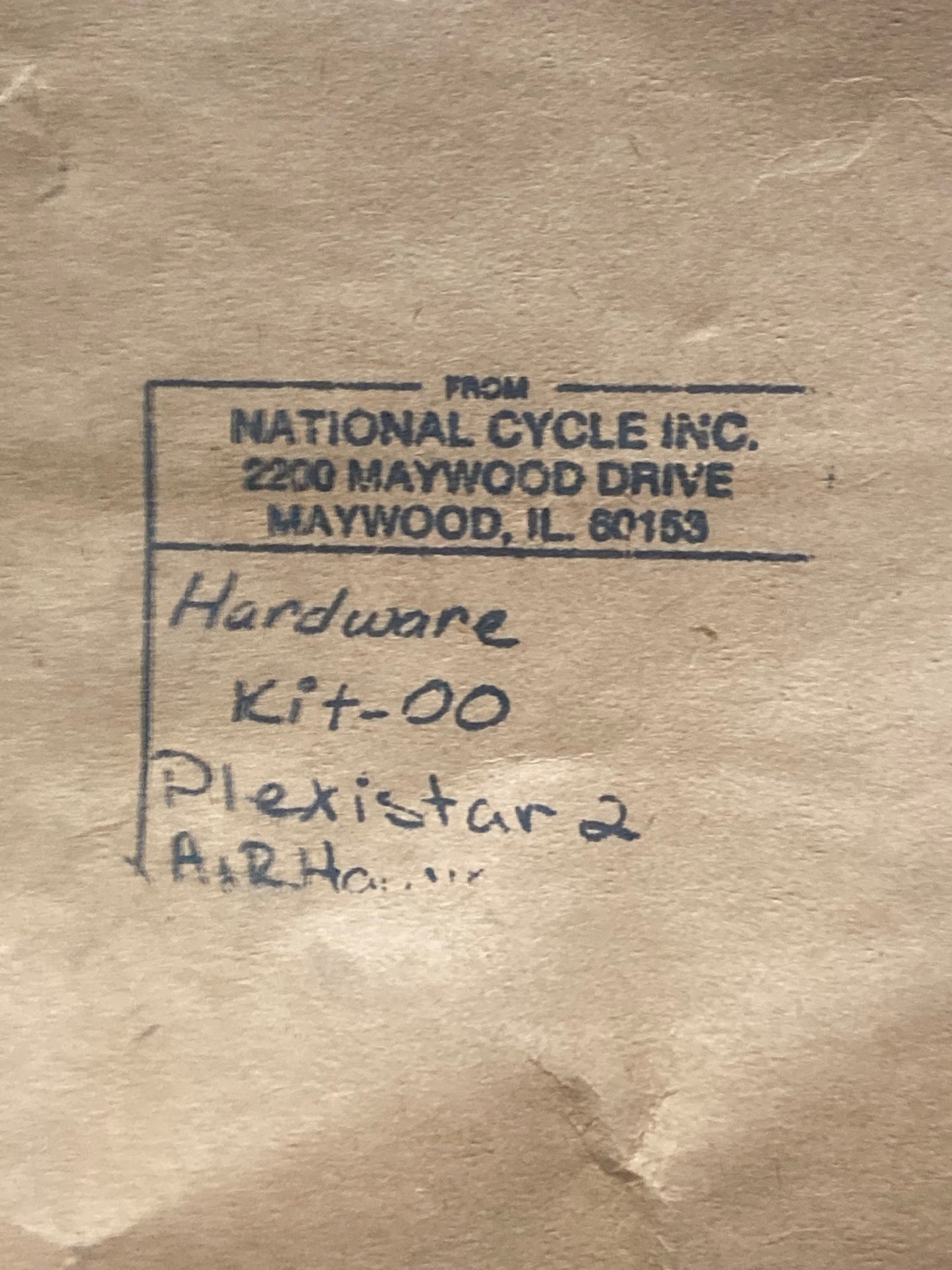 New Genuine National Cycle Kit-00 Plexistar 2 Airhawk Hardware Kit