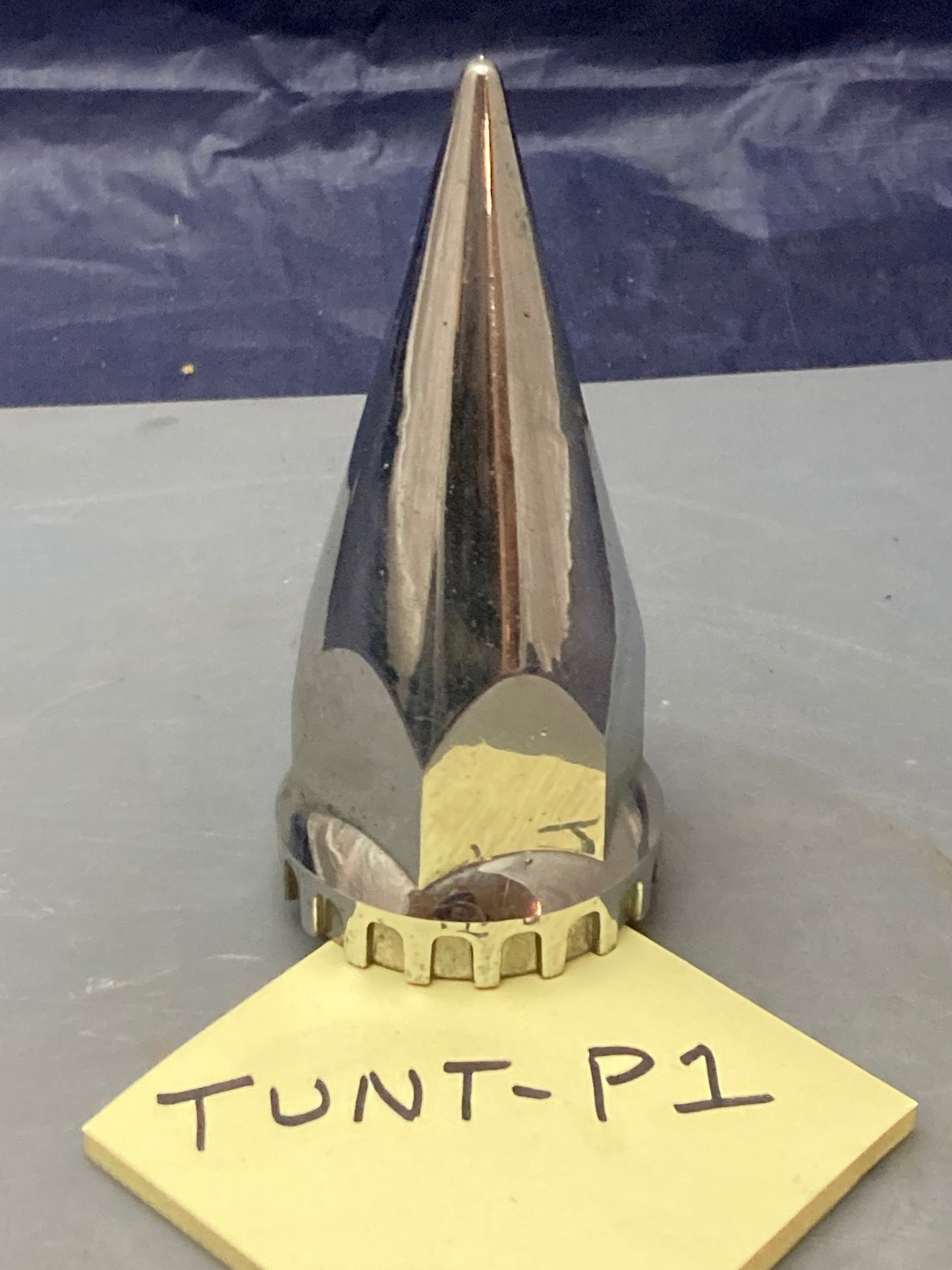 Replaces Trux Nut TUNT-P1 Threaded Pointed Plastic Chrome 33mm Long