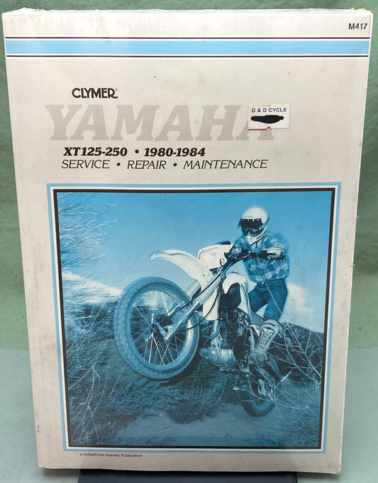 New Genuine Clymer M417 Yamaha XT125-250 Service Manual '80-84