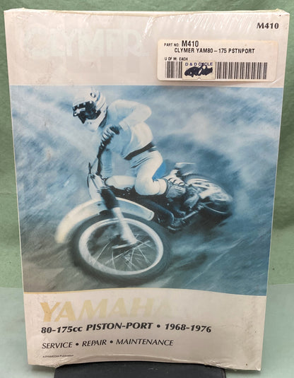 New Genuine Clymer M410 Yamaha 80-175cc Piston-Port Service Manual '68-'76