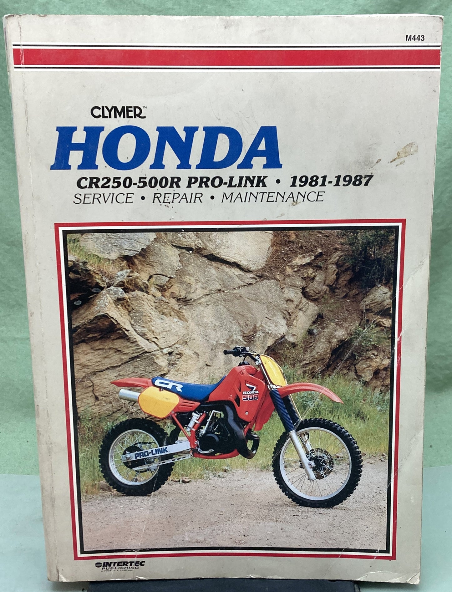 Genuine Clymer M443 Honda CR250-500R Pro-Link Service Manual '81-'87