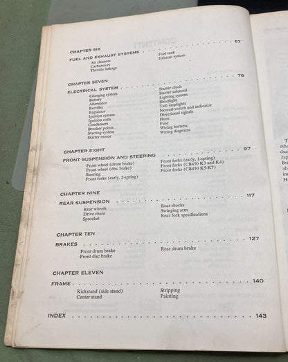 Genuine Clymer M333 Honda 450cc Twins Service Manual '65-'74