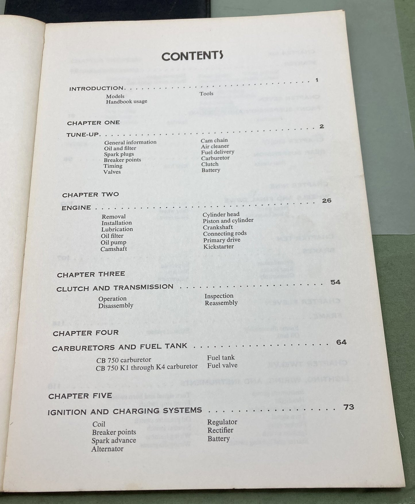 Genuine Clymer M341 Honda 750cc Twins Service Manual '69-'74