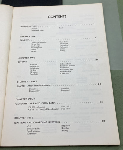 Genuine Clymer M341 Honda 750cc Twins Service Manual '69-'74