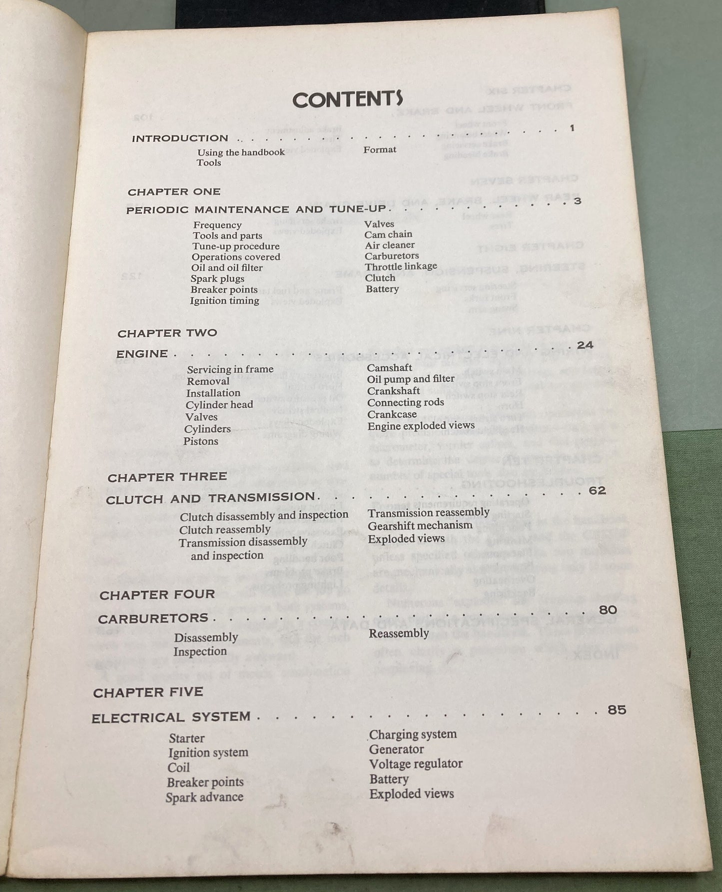 Genuine Clymer M332 Honda 350cc and 500cc Fours Service Manual 1972