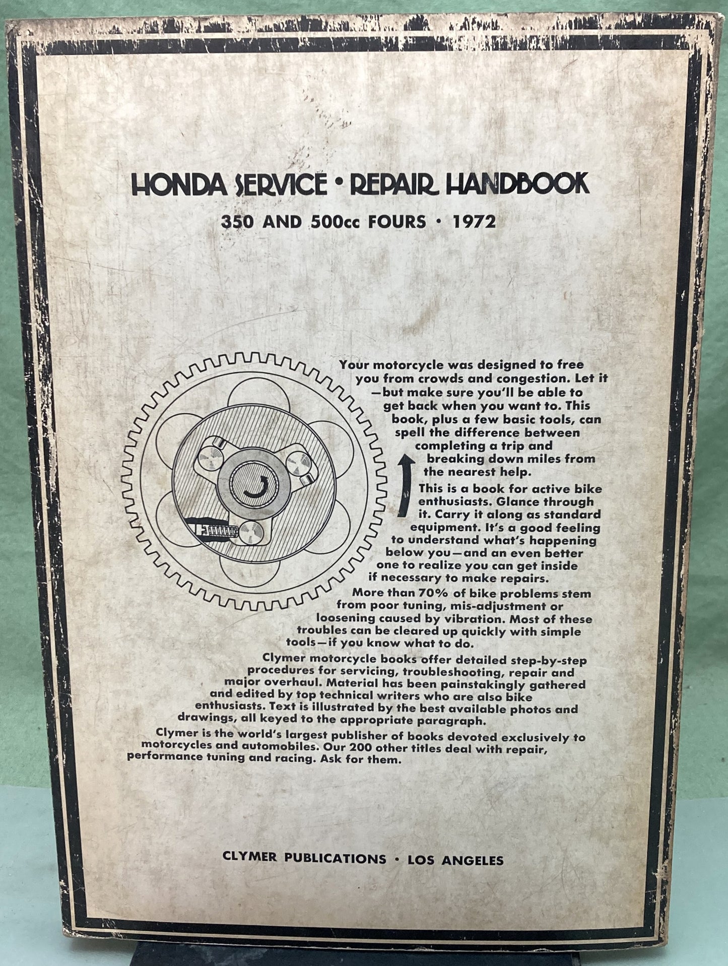 Genuine Clymer M332 Honda 350cc and 500cc Fours Service Manual 1972