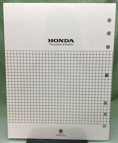 New Genuine Honda 61ZJ110W GX670 Supp. Service Manual 2001