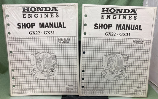 New Genuine Honda 61ZM300Y 61ZM300Z GX22, GX31 Supp. Service Manual Set 2000