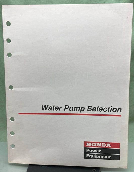Genuine Honda PTR51820B Water Pump Selection Manual Power Equipment Guide