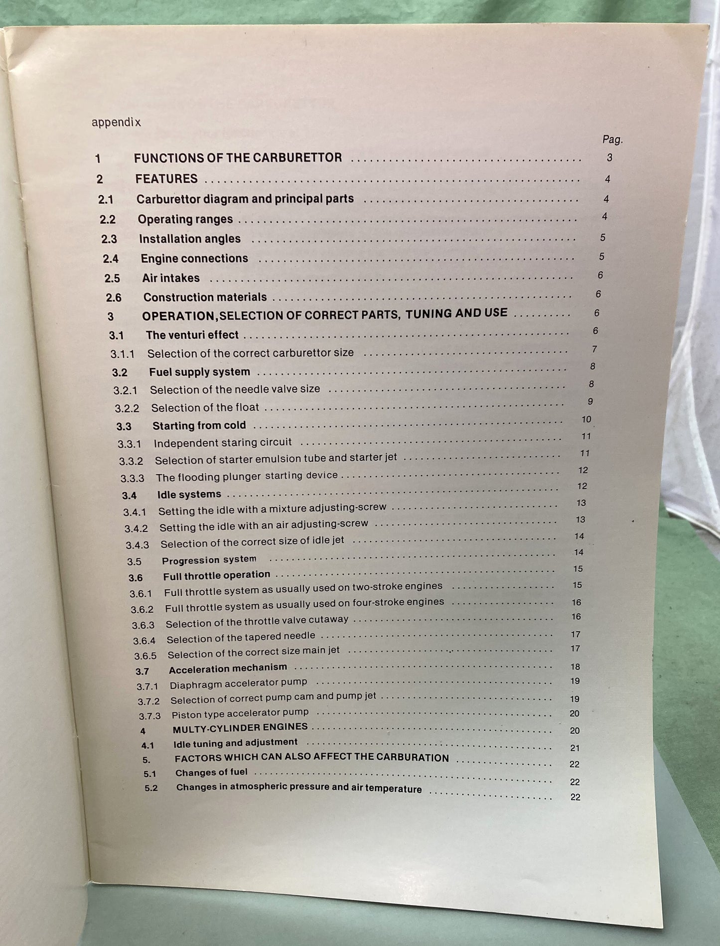 Genuine Dellorto A Guide 1.1 to the choice, setting and use of tapered-needle