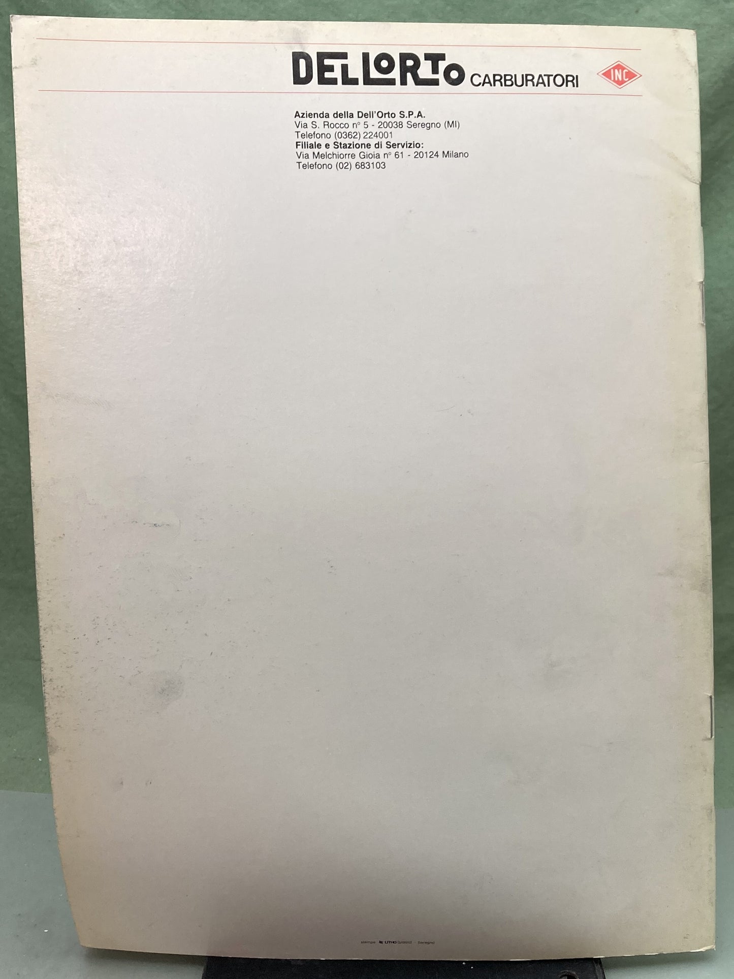 Genuine Dellorto A Guide 1.1 to the choice, setting and use of tapered-needle