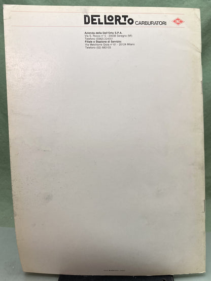 Genuine Dellorto A Guide 1.1 to the choice, setting and use of tapered-needle