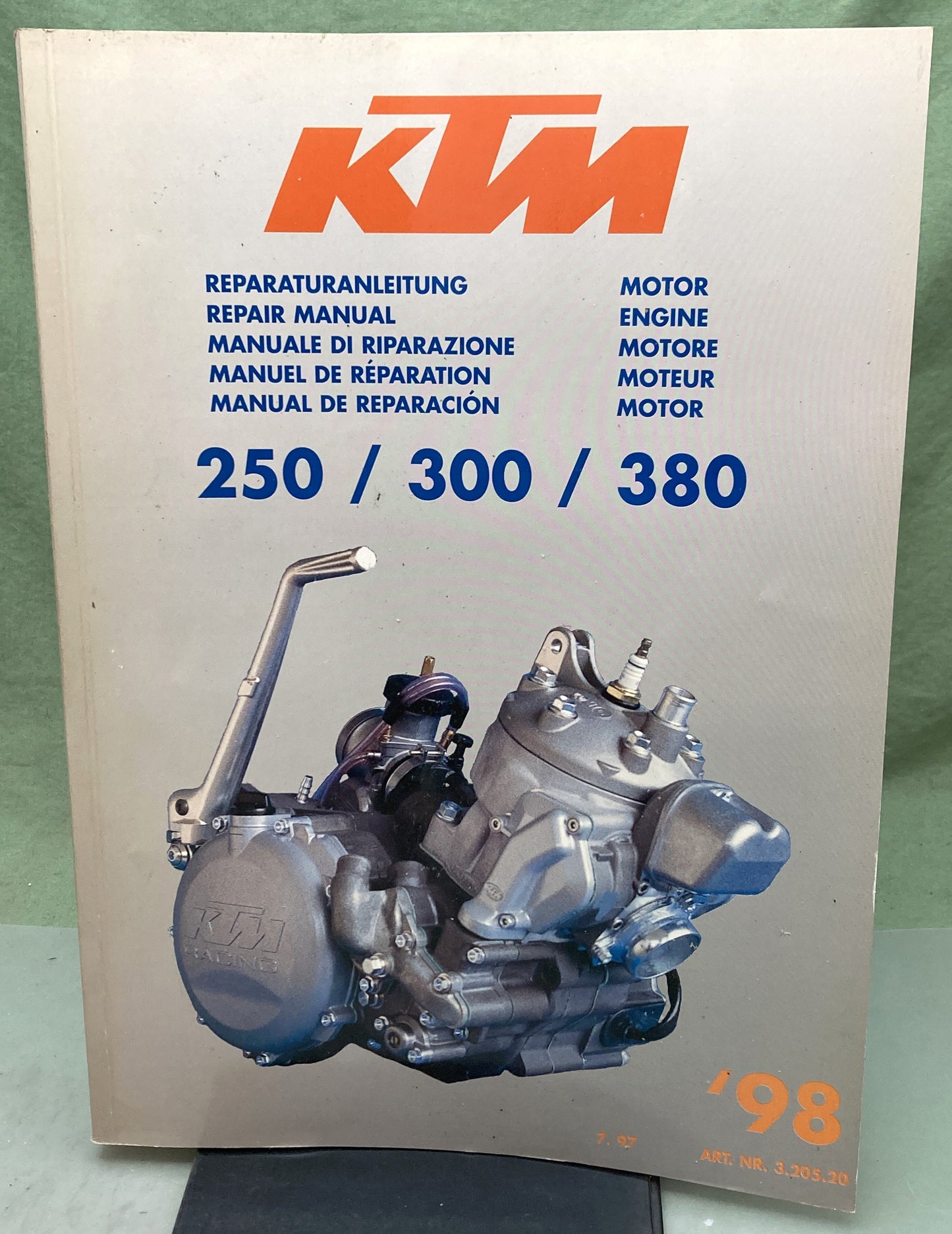 Genuine KTM 320520 250/300/380 Engine Repair Manual 1998