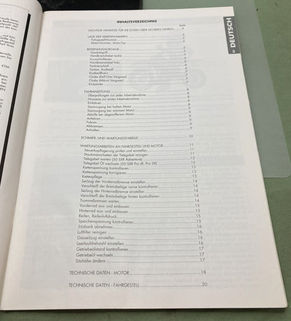 Genuine KTM 320521 50 SXR Adventure Pro Junior Pro Senior Owner's Handbook 1997