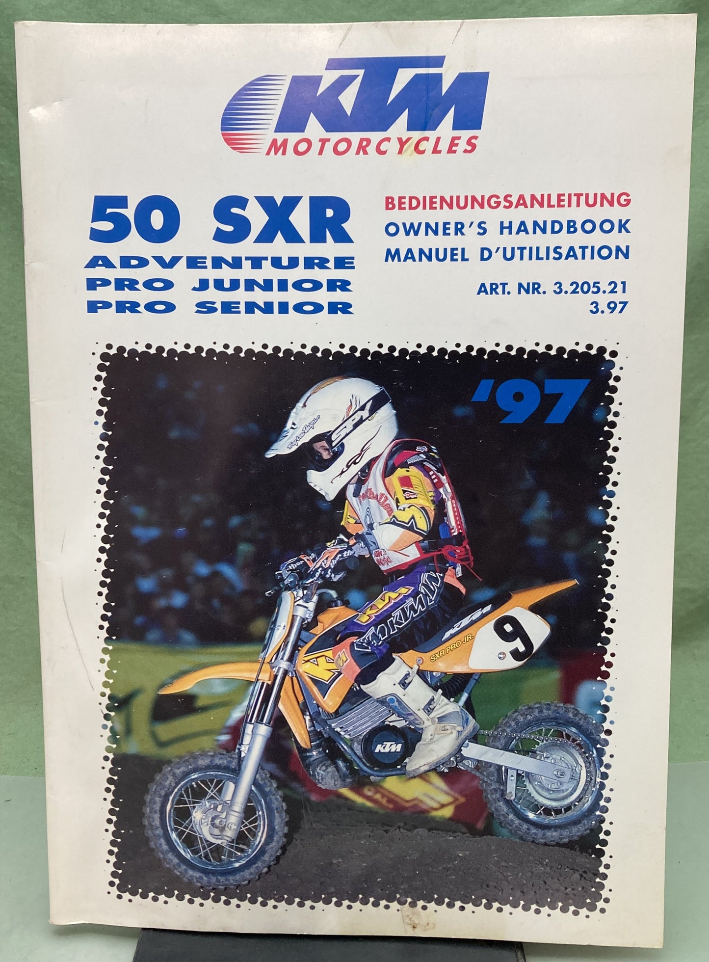 Genuine KTM 320521 50 SXR Adventure Pro Junior Pro Senior Owner's Handbook 1997