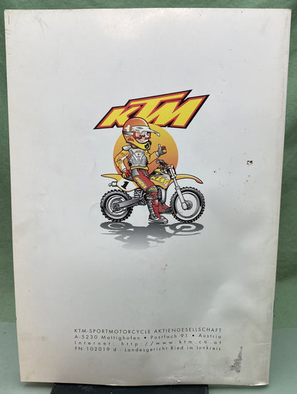 Genuine KTM 320521 50 SXR Adventure Pro Junior Pro Senior Owner's Handbook 1997