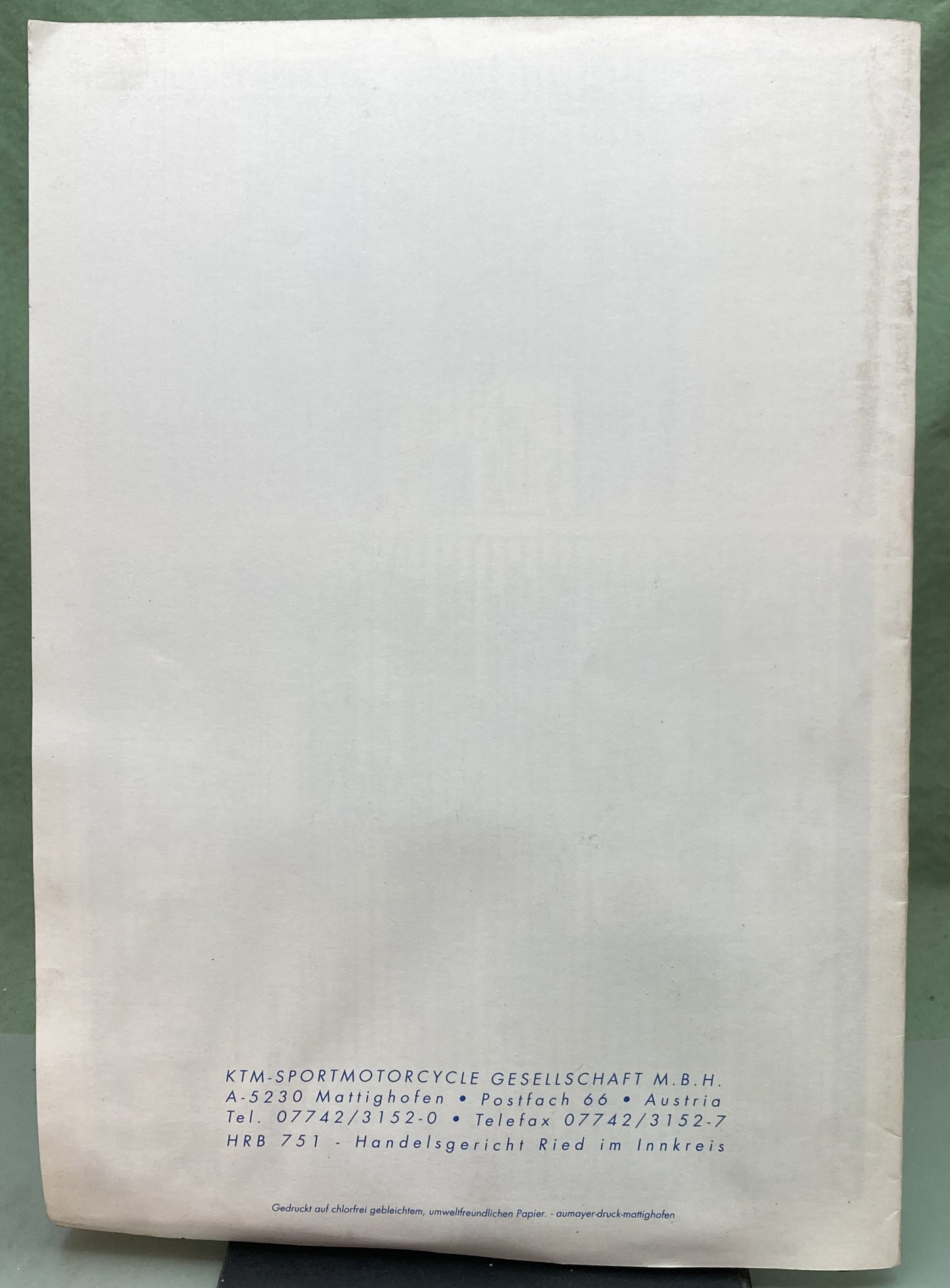 Genuine KTM 320368194 350/400/620 LC4 Spare Parts Manual Engine '94