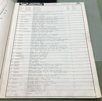 Genuine KTM 420 MC 80 Spare Parts Manual 1979