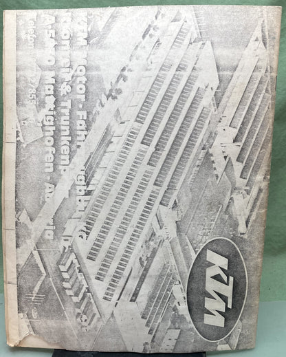 Genuine KTM 420 MC 80 Spare Parts Manual 1979