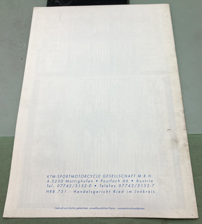 Genuine KTM 3203671193 440/550 Spare Parts Manual 1994