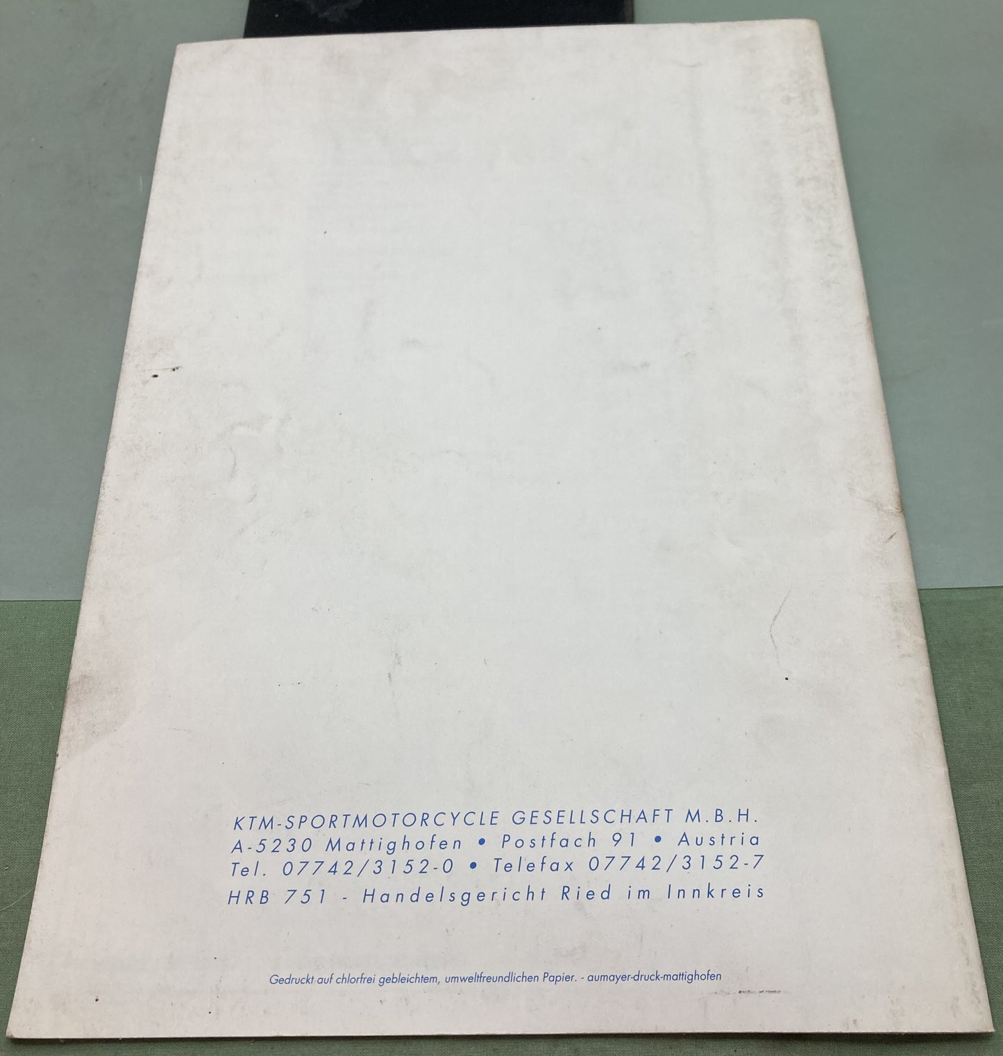 Genuine KTM 320373494 400 620 RXC Spare Parts Manual 1995