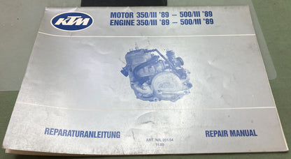 Genuine KTM 201541188 350/III 500/III Engine Repair Manual 1989