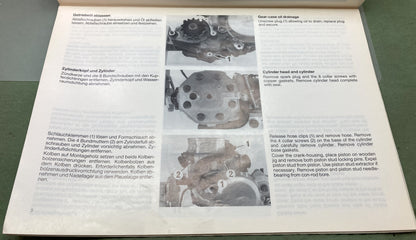 Genuine KTM 201541188 350/III 500/III Engine Repair Manual 1989