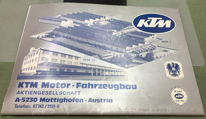 Genuine KTM 201541188 350/III 500/III Engine Repair Manual 1989