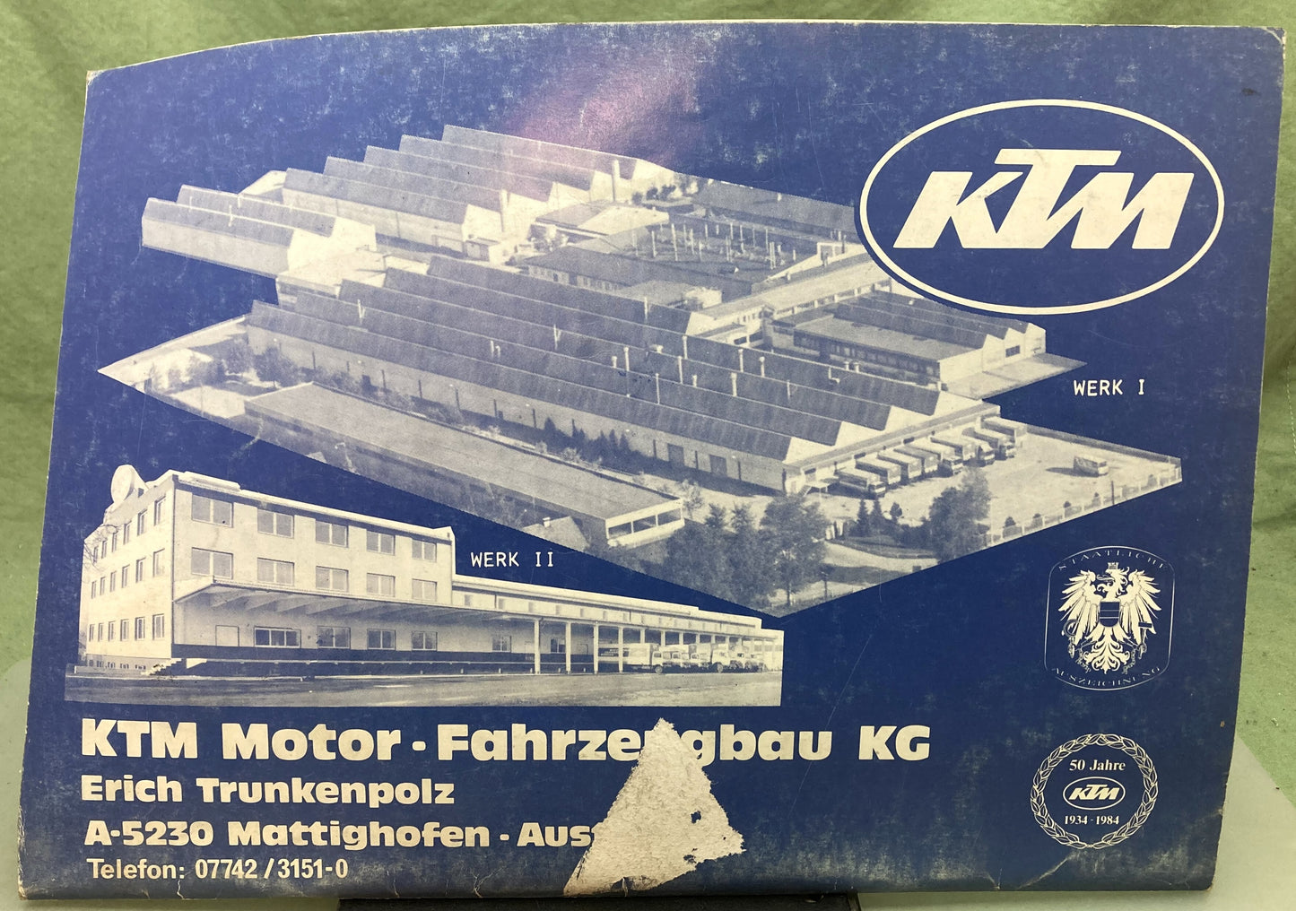 Genuine KTM 201171285 240/250/300/350cc MX/MXC/GS Owner's Repair Manual 1986