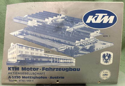 Genuine KTM 201271187 4-Stroke Engine 600 LC4 Repair Manual