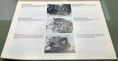 Genuine KTM 20139488 Engine 125 VC Repair Manual '88-'89