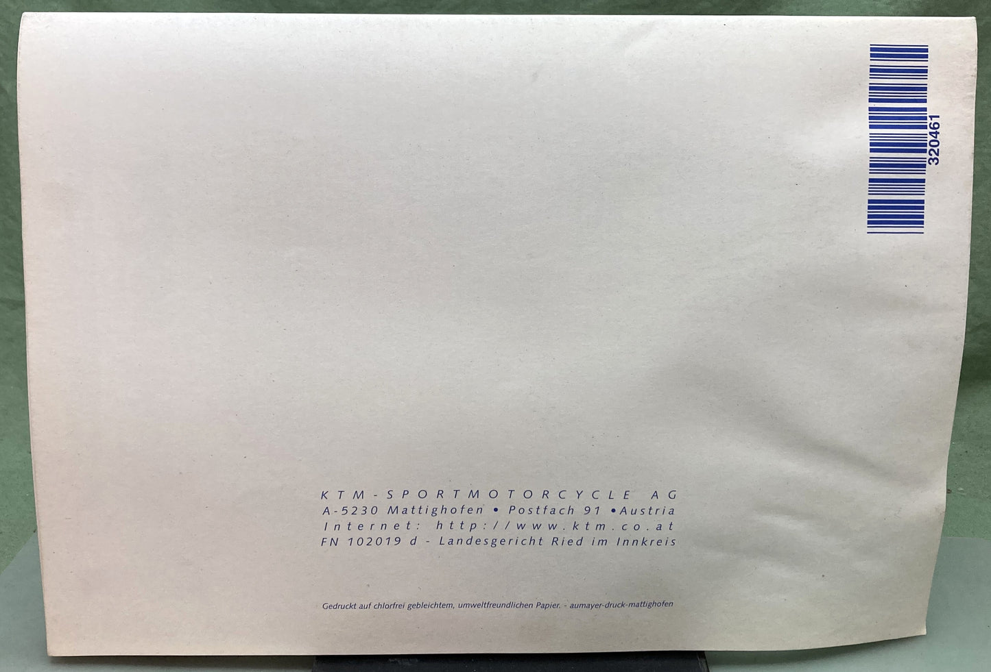 Genuine KTM 320461898 60/65 SX Motor Engine Spare Parts Manual '98-'99