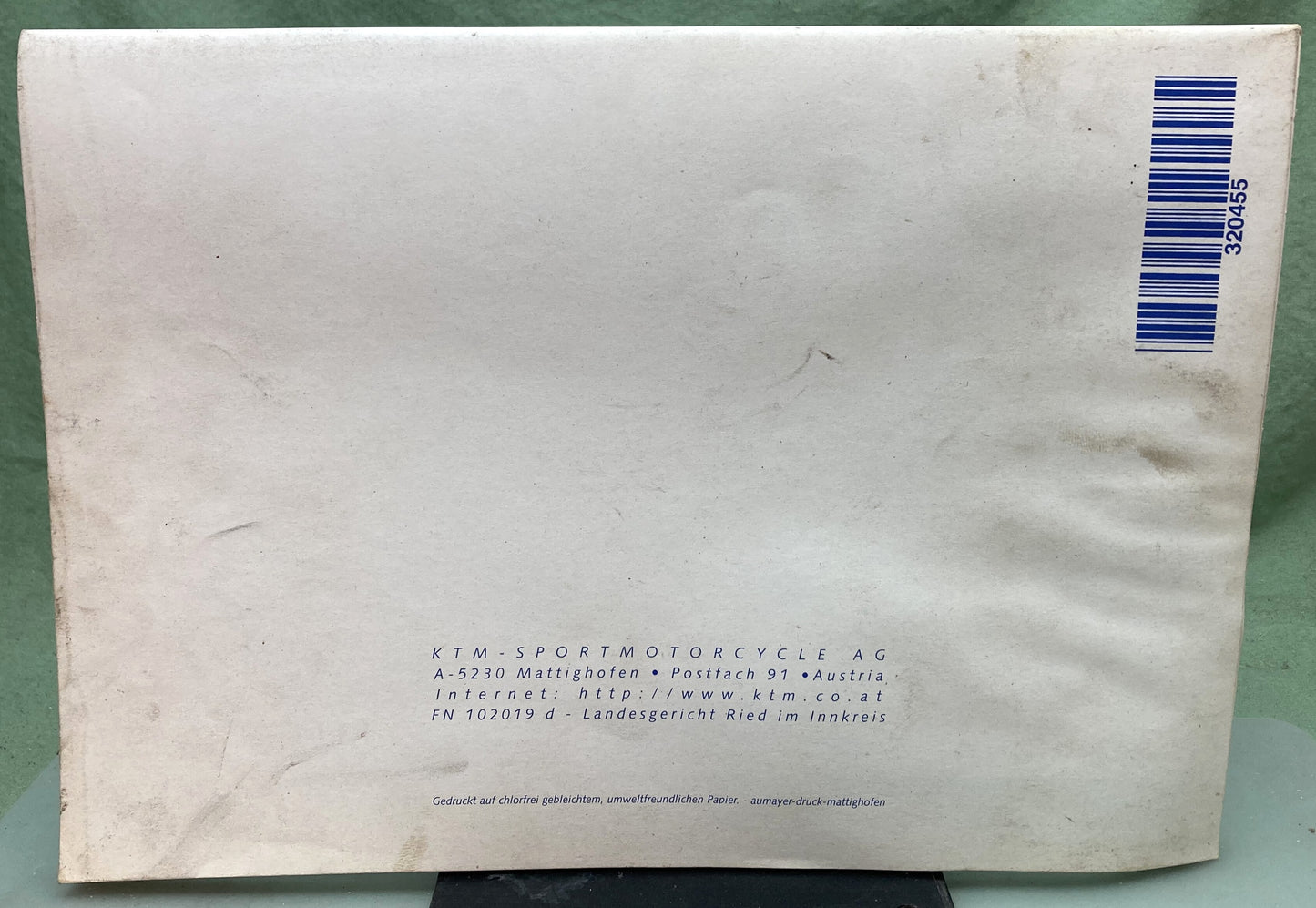 Genuine KTM 320455798 125/200 SX/MXC/EXC/EGS Spare Parts Manual '99