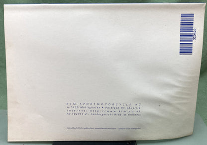 Genuine KTM 320429298 60/65 SX Motor Engine Spare Parts Manual '98