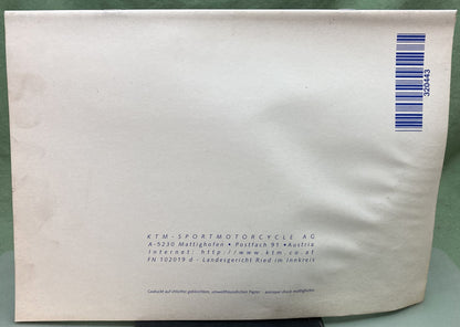Genuine KTM 3204431297 400/620 R/XC e Spare Parts Manual '98