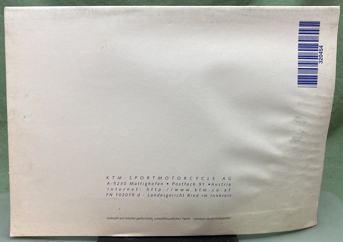 Genuine KTM 320454798 250/300/380 Motor Engine Spare Parts Manual '99